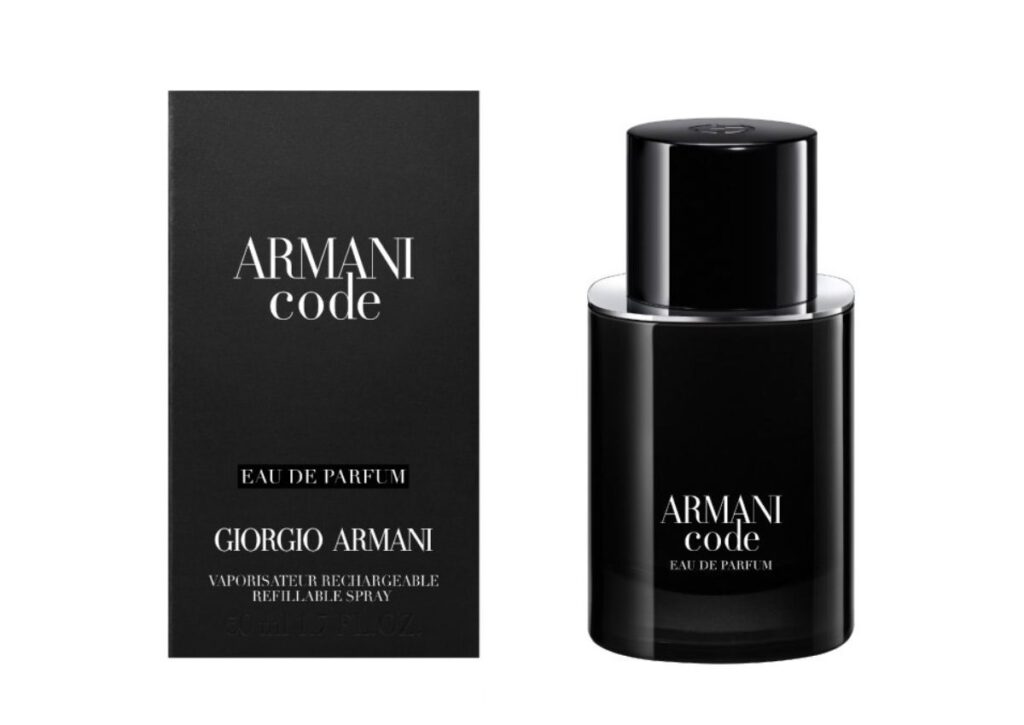 Herrenparfüm für Büro Armani Code Eau de Parfum mit Flacon und Verpackung