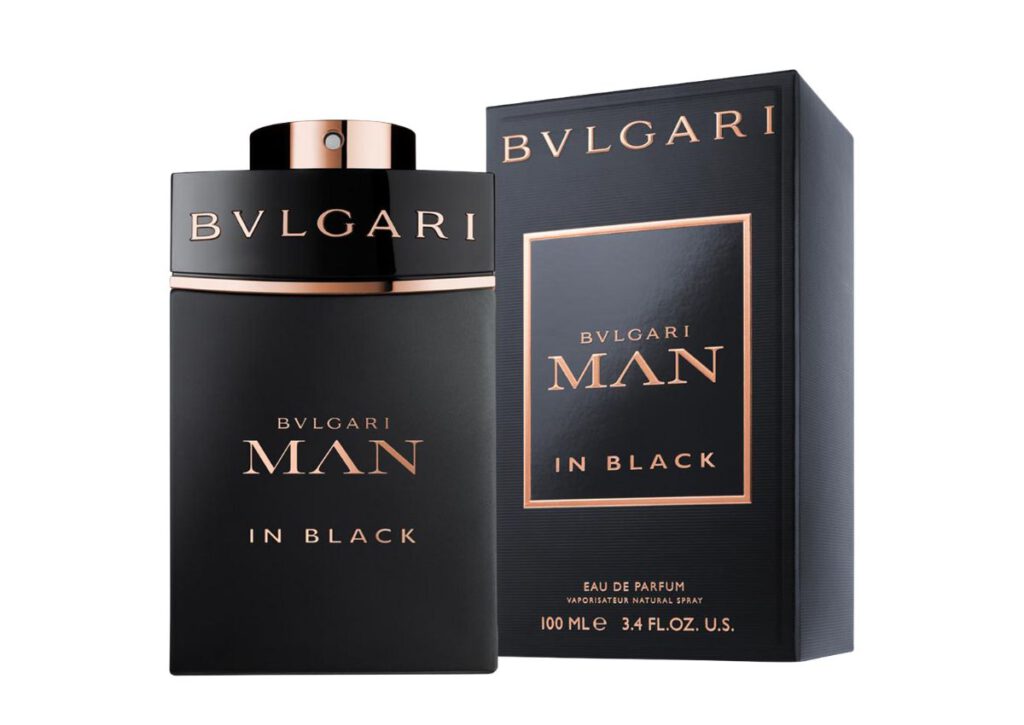 Herrenparfüm für Büro Bvlgari Man in Black Eau de Parfum mit Flacon und Verpackung