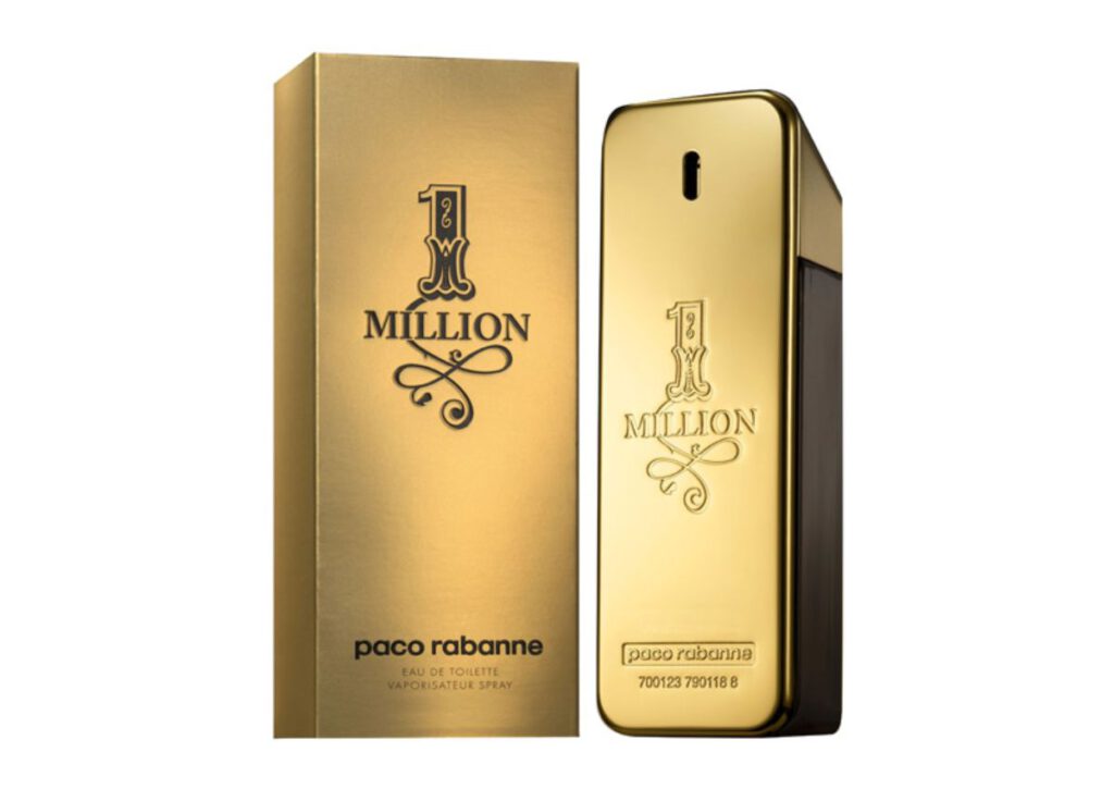 Herrenparfüm für Club Paco Rabanne One Million Eau de Toilette mit Flacon und Verpackung