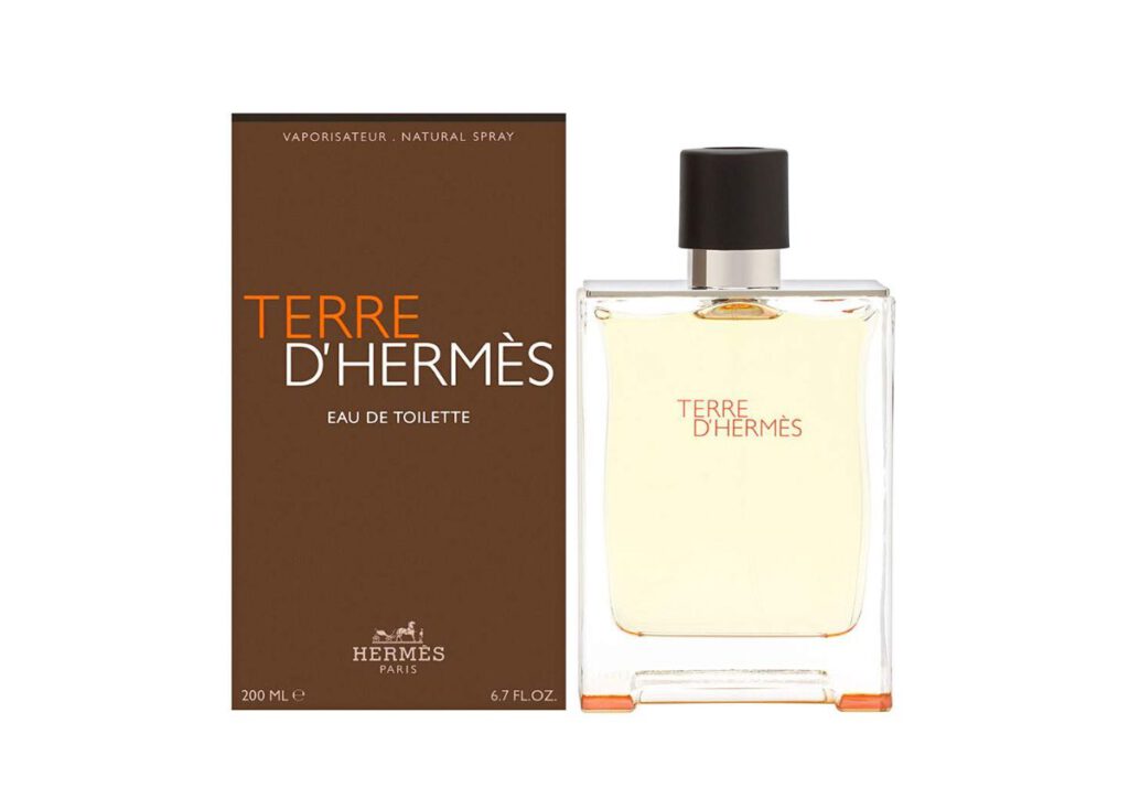 Herrenparfüm für Sport Terre d'Hermès Eau de Toilette mit Flacon und Verpackung